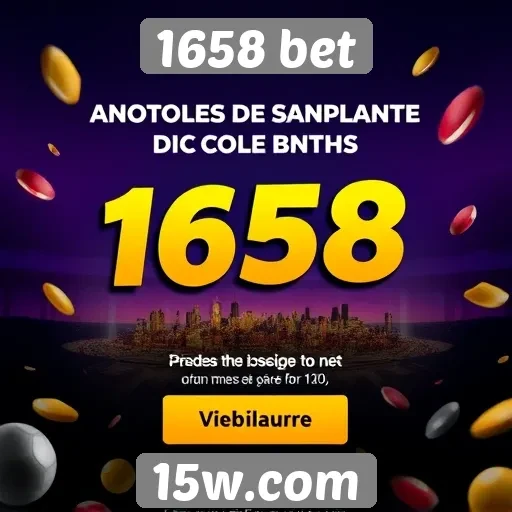 Ofertas promocionais disponível na plataforma 1658 bet