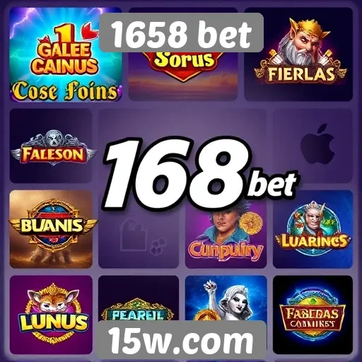 Variedade de jogos disponíveis na plataforma 1658 bet